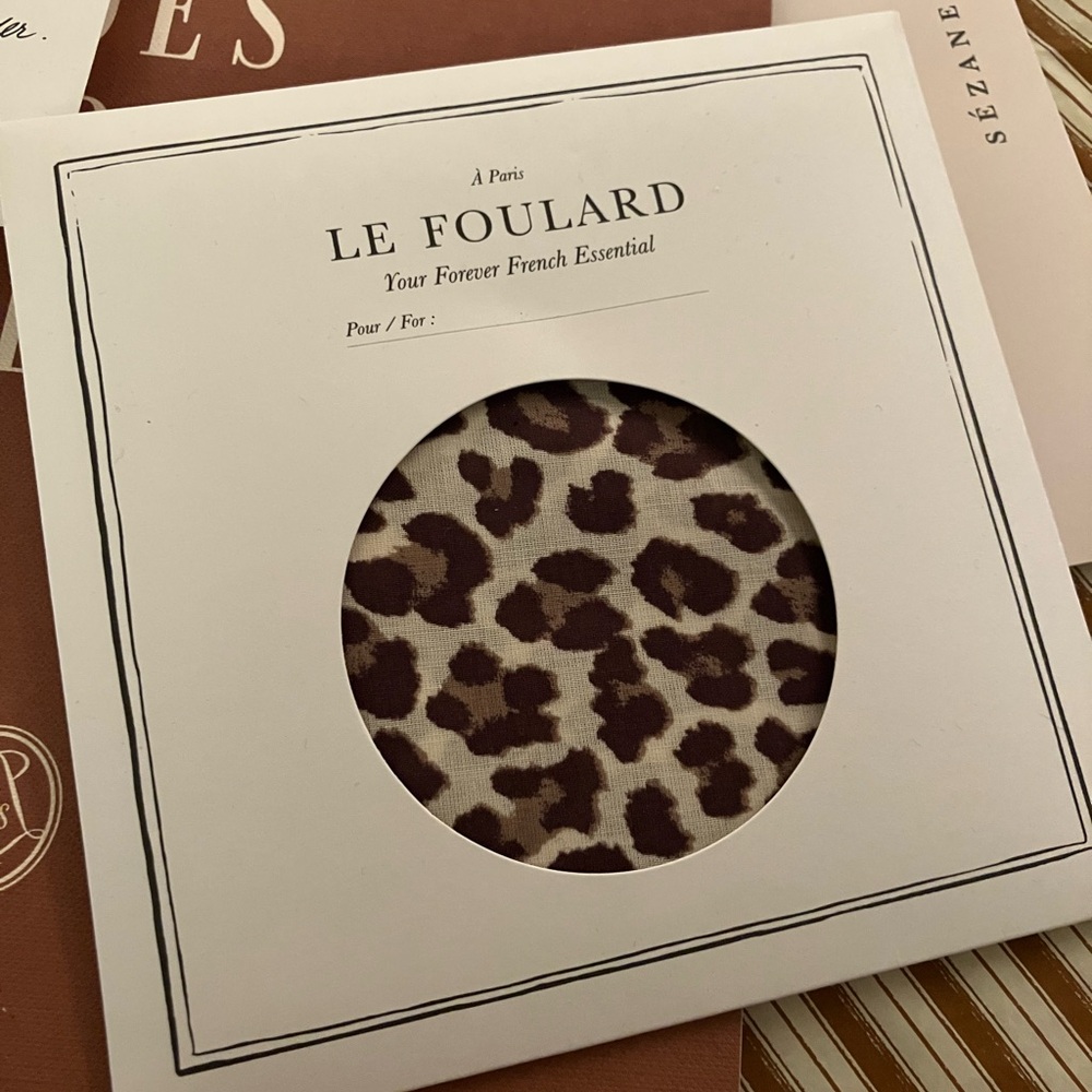 Sézane Cheetah Print Scarf
